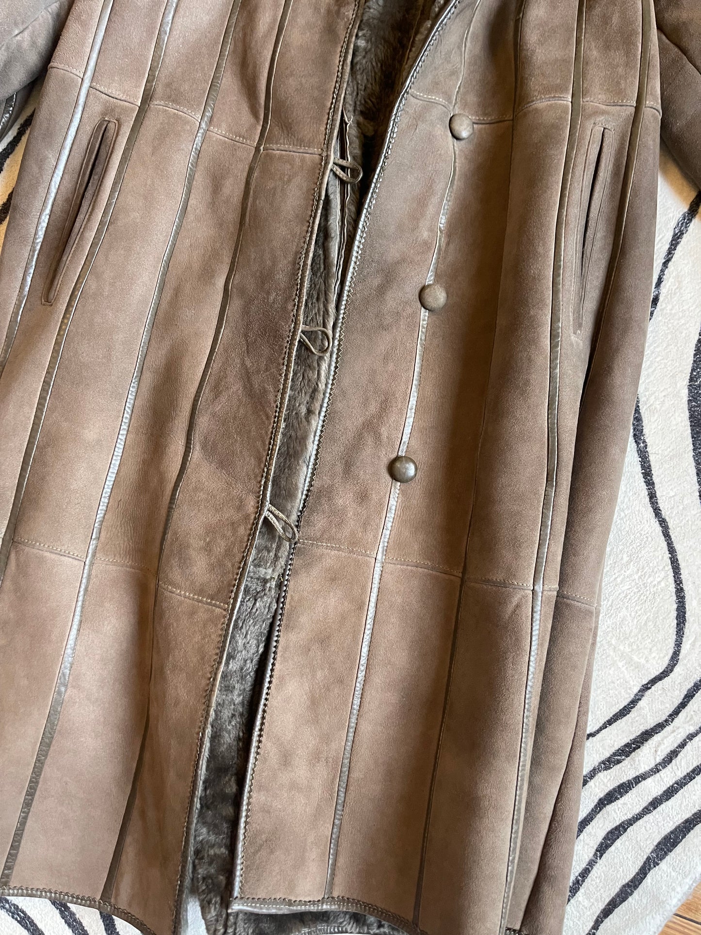 Manteau shearling coat taille 36/38