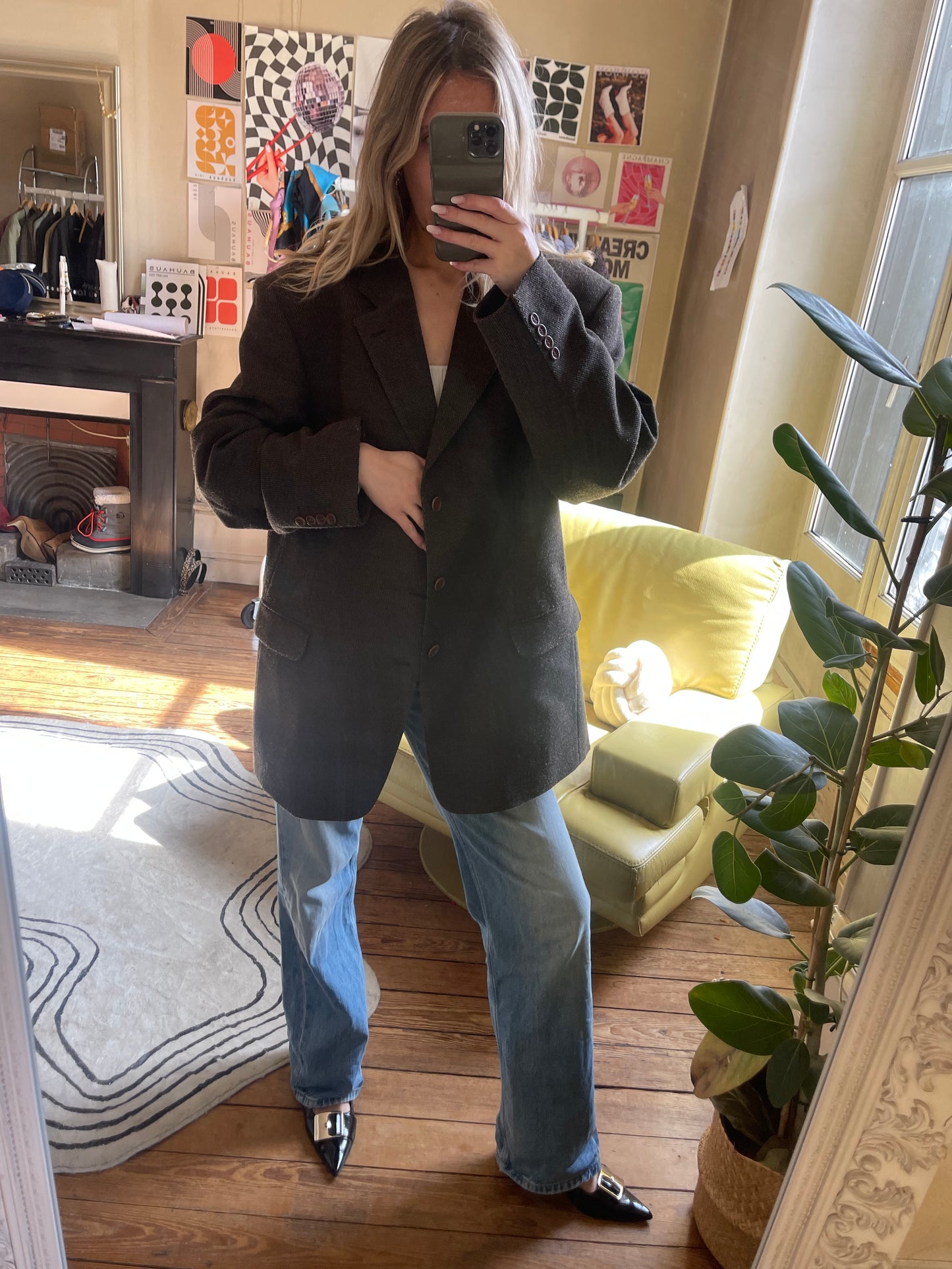 Blazer oversize Pierre Cardin - Marron