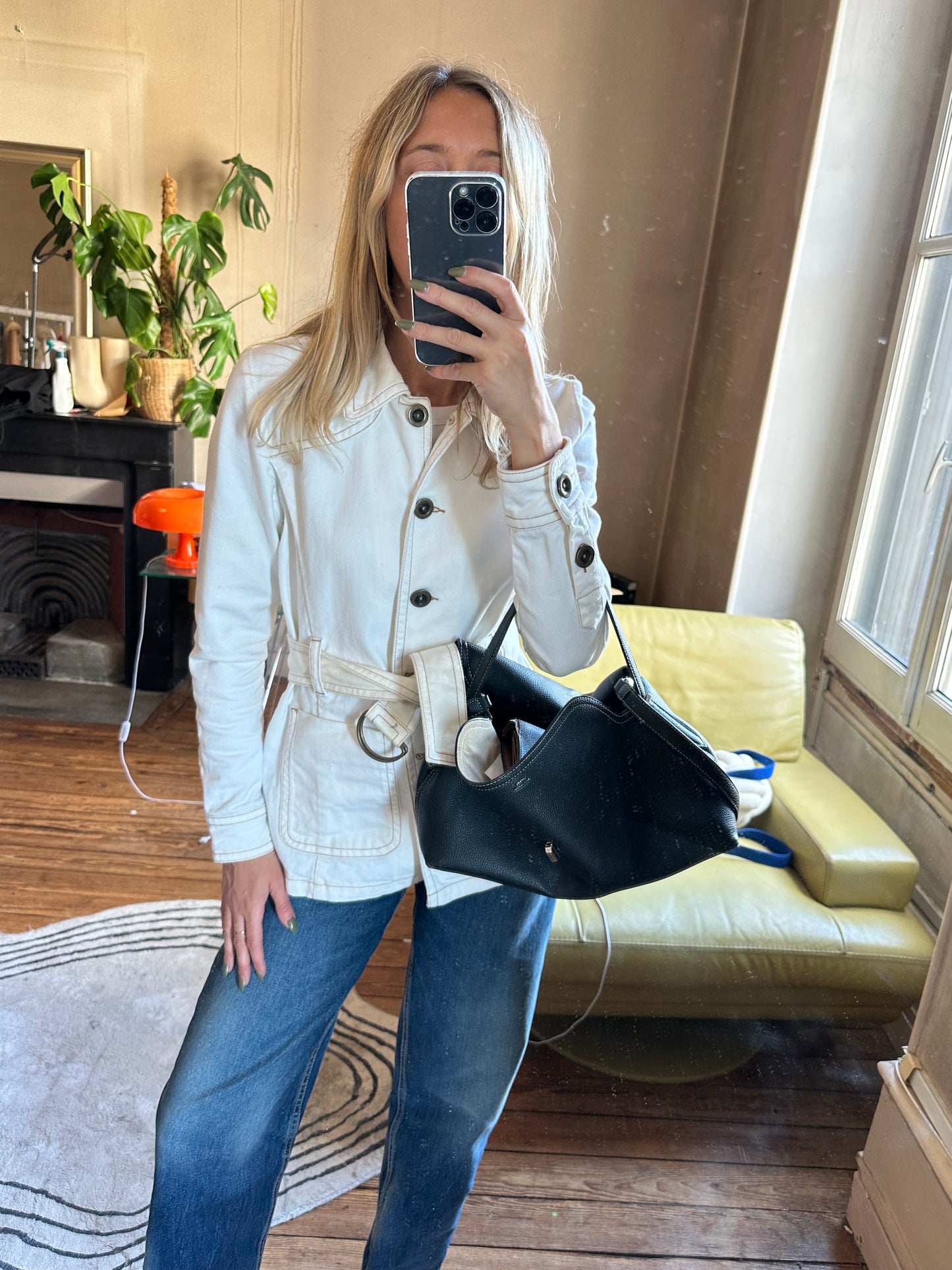 Veste Ceinturée en Jean Rouje – Taille 36 avec Ceinture | Style Parisien Iconique