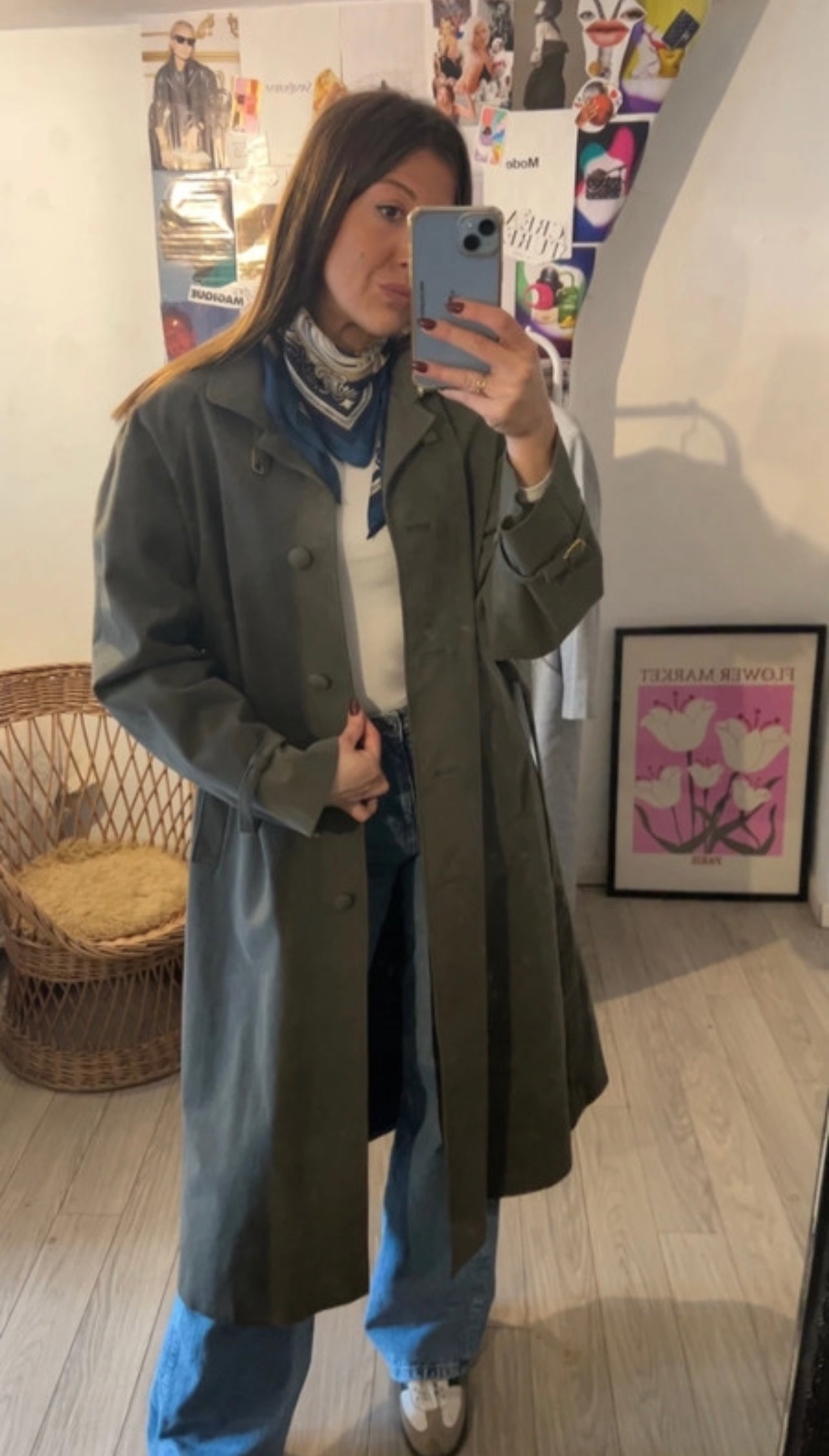 Veste trench vintage taille 38/40
