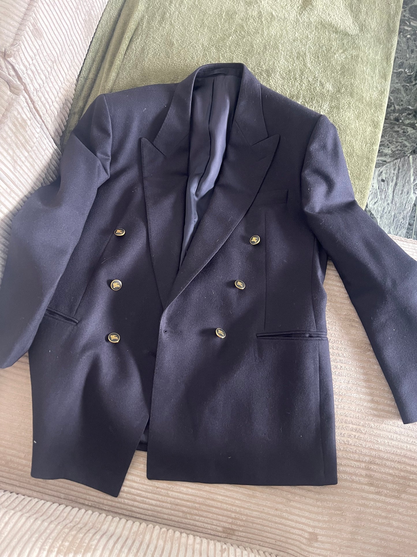 Blazer oversize Burberry à double boutonnage – Élégance intemporelle (taille 36/38)