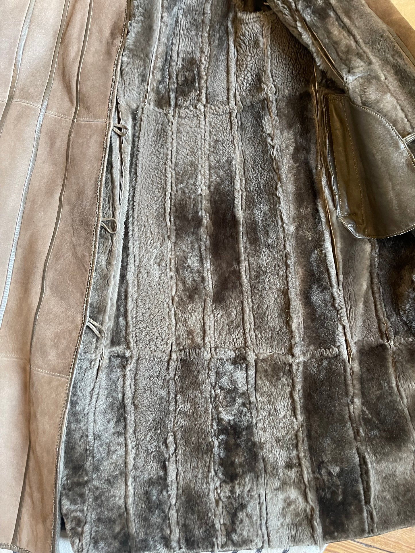 Manteau shearling coat taille 36/38