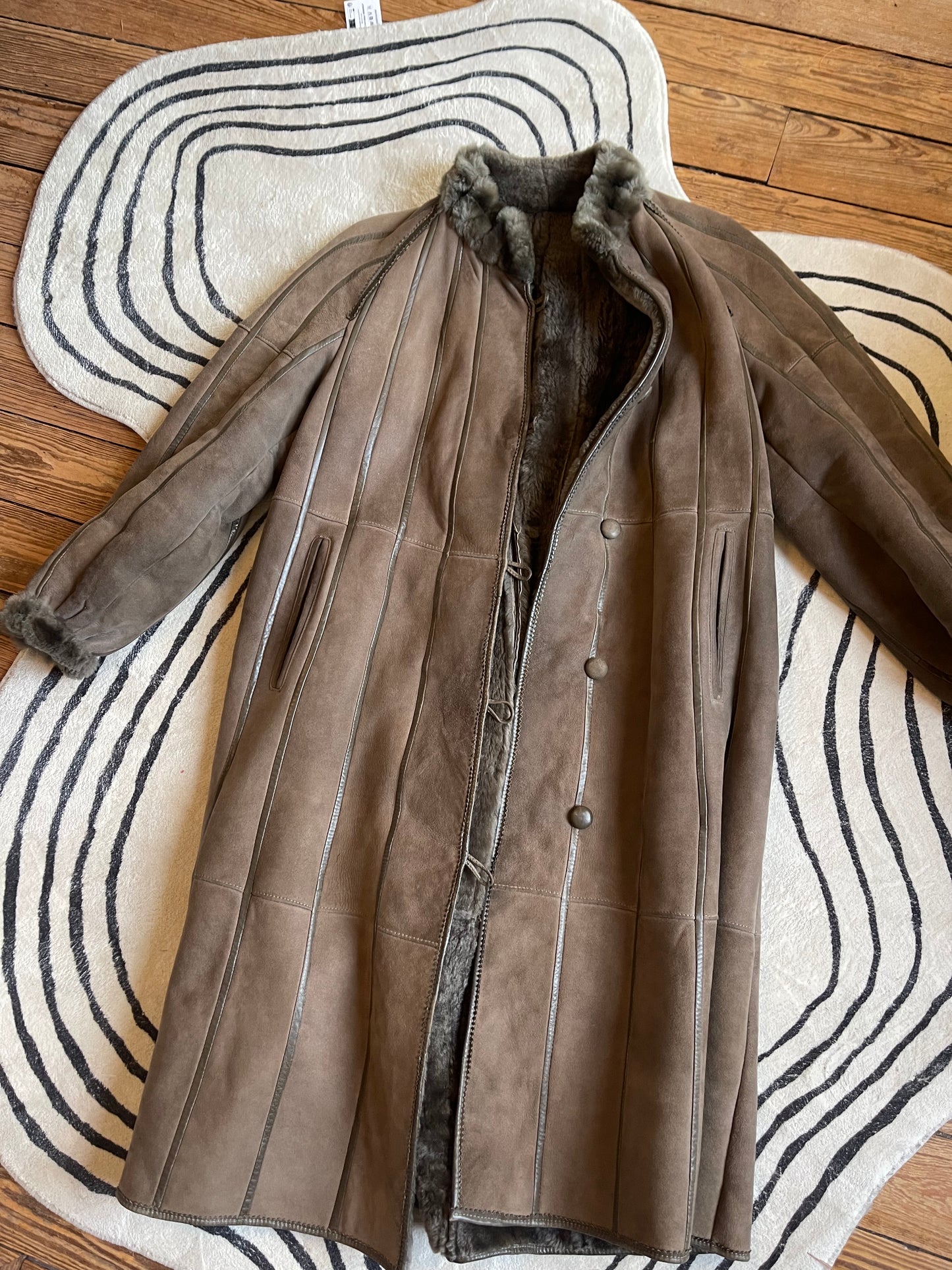 Manteau shearling coat taille 36/38