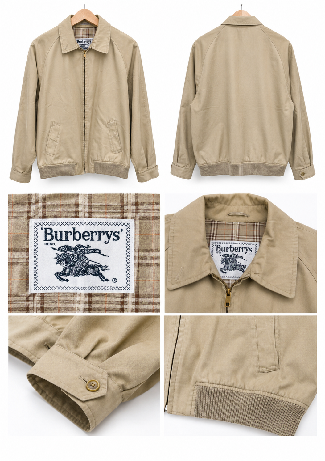Bomber veste Harrington vintage Burberrys